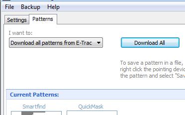 Downloading Patterns 21 Xchange allows you to download all of your Discrimination Patterns stored on your E-Trac.