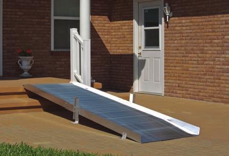 ONTRAC Without Handrail Ramps available in lengths of 3', 4', 5', 6', 7', 8', 9' and 10' Choice of ramps with or without handrail Welded in 3', 4' or 5' sections and then spliced