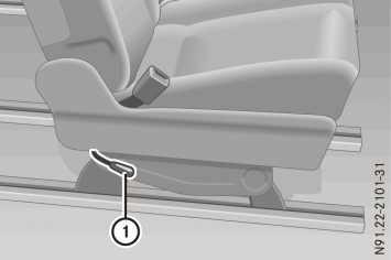 The seat cushion will lift up slightly. X Fold down the short part of the bed extension. X To fold away: perform the steps to set up the berth in reverse order.
