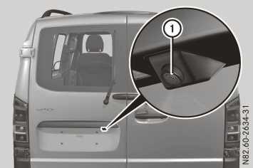 of the high-pressure cleaner. Vehicles with rear doors X Clean camera lens : with clean water and a soft cloth.