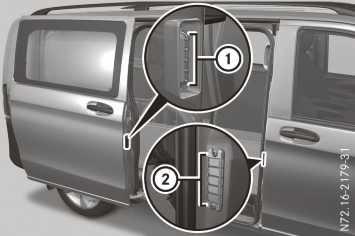 Care 343 X Remove foreign objects from the vicinity of contact surfaces ; and contact pins : of the sliding door.