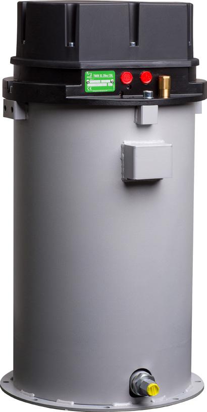 The Twin XL is made of sturdy and coated material and has a capacity of 20 litres of NLGI-2 grease.