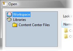 3. 4. 5. Select Workspace to navigate to your working folder. 2. Expand Material. Select ABS Plastic. 3.
