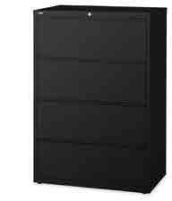 black finish (BK) 26 1/2 Deep filing cabinet 2