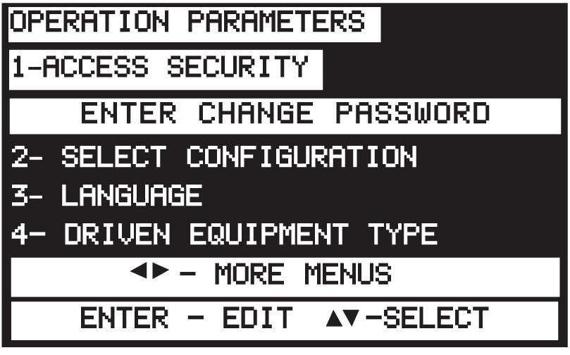 Settings and Definitions Operating Parameters To bring up the iguard Programming Screen, press the Left and Right arrow keys simultaneously.