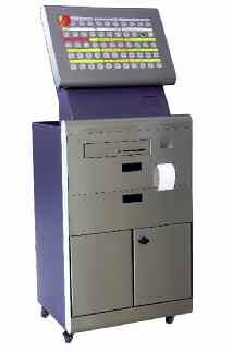 Sales counter A combination of mobile cabinet with cash drawer and integrated user terminal.