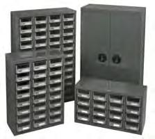 9" W x 9.8" D x 1.6" H Clear polystyrene drawers No. Dimensions Wt. No. of Drawers W" x D" x H" lbs. /Each CF293 18 21.3 x 10.4 x 12.2 25 CF289 24 14.3 x 10.4 x 22.5 32 CA890 60 21.3 x 10.4 x 36.