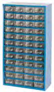 accessing small parts storage All-welded cabinets include clear drawers, dividers and labels