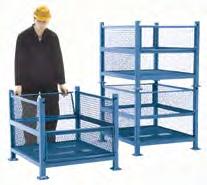 Bulk Containers Bulk Stacking Containers Heavy-duty all-welded construction Mesh containers use 2" x 2" x 10 gauge