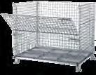 dimensions: 34 1/2" x 40 1/2" x 32 1/4" Stackable up to 5 high 15 cu.ft. capacity Deck capacity: 2500 lbs.