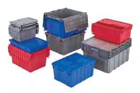 when stacked (Please inquire for exact load capacities) FliPak Clear Polypropylene Plastic (PP) Distribution Containers Offer all the same benefits as the polyethylene containers, plus provide easy