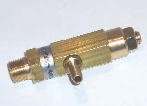25 TEMPERATURE max. 195 F max. 10.5 USgpm RELIEF VALVE MG1000 PART NUMBER INLET OUTLET QTY LIST PRICE 19.