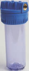 WATER FILTERS CLEAR IN-LINE FILTERS PART NUMBER IN - OUT MATERIAL STRAINER TYPE QTY LIST PRICE 23.