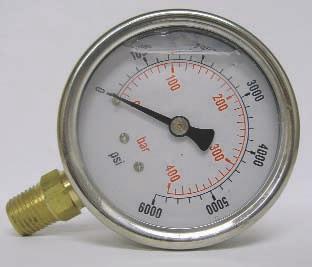 ACCESSORIES GAUGES PART NUMBER TYPE SCALE LIST PRICE 1/4"M BOTTOM MOUNT 22.