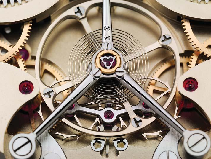 11. Charles Frodsham s wristwatch version of the double-wheel escapement. To give an idea of the scale, the balance diameter is almost 14 mm.