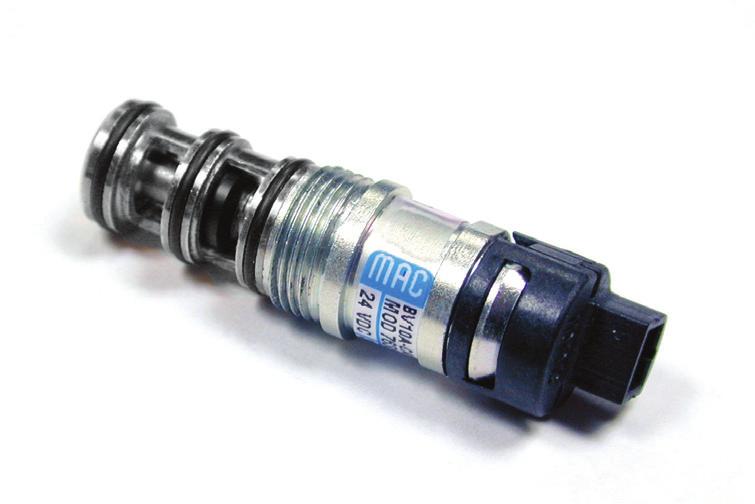 Function Flow [max] Manifold mounting Series / Up to 0.08 Cv Cartridge BV10A OPEATIONAL BENEFITS 1. Short stroke with high shifting forces. Balanced poppet, immune to pressure fluctuations 3.