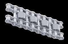 ADATED ROLLER CHAINS Accumulator chains - Basic chains comply with ISO 606 ALICATIONS Conveying of support tables, of pallets, skid conveyors.