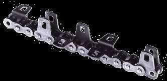 ADATED ROLLER CHAINS Chains with special attachments type Z Attachments with long holes fitted with chains which complies with ISO 606 ALICATIONS Conveyors, mounting on transport systems using 2