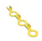 Chain Industrial Electrical Connections Ring and Fork Terminals The ring or fork terminals are supplied under the same part number; it is the crimping tool which cuts the palm as a fork. Section 0.