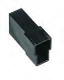 6 10 23 Twoway housings for 6.35 mm tabs Material: Polyamide 6.
