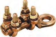 Mechanical Connectors General features Mechanical brass connectors are normally fitted with 60 Kg zincplated U bolts. For bronze U bolts please suffix the PN with the letter «B».