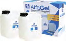 ALFAGEL TwoComponent Silicone Gel Reenterable and Fast Crosslinking General features Very fast crosslinking: Polymerisation time at 23 C: 12 min. Dielectric strength: 25.5 kv/mm. Mixing ratio 1:1.