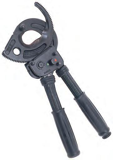 Hand mechanical cablecutter MRK62PRO Double bearing mechanical system to reduce cutting force and enhance longevity.