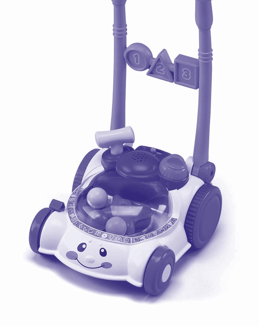 Let's Get Mowin' with Music and Fun! Learning Mode Push the mower to hear phrases or a learning song. Push or pull the handle to learn opposites.