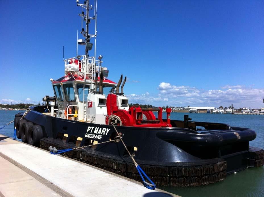 P.T. MARY PROPULSION MACHINERY Vessel Type Twin Screw Tug Main Engines 2 x Cummins KTA 19 M3 Year Built 2011 / 2012 Power Rating 2 x 447 kw (1200 HP) Flag Australian Gearboxes 6.