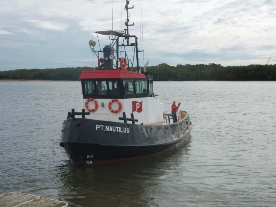 P.T. NAUTILUS PROPULSION MACHINERY Vessel Type Twin screw tug / work boat Main Engines 2 x Detroit Diesel 8V 71 Year Built 1971 Power Rating 2 x 182 kw (494 HP) Flag Australian Gearboxes Twin Disc