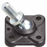 ..-AG GFSM-06-IG GFSM-06-AG Maintenance-free and corrosion-resistant Easy connection easy assembly Compensation of misalignments Ag A1 h m A1 Female thread 4 holes Flange Mounted all stud: galvanised