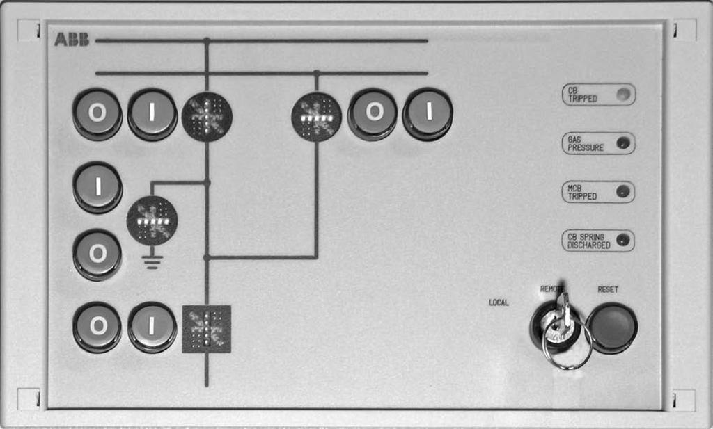 4.3 Electrical operation In normal cases, all switches are operated electrically by means of a combined protection and control unit, or classically by conventional ON and OFF buttons in general with