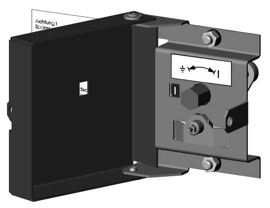 4.6.1 Operation of the isolating device for voltage transformers in metering panels Isolate the relevant switchgear section before connecting or disconnecting voltage transformers.