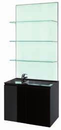 Mistral Lav Retro-wash unit with built-in basin double doors,