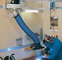 Extraction Arm Telescopic The Nederman Telescopic arm is specially designed for working environments with fumes, vapours or non explosive dust, where the space is limited.