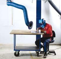 The applications can be welding, grinding, or other industrial processes where an easily positioned arm is required.