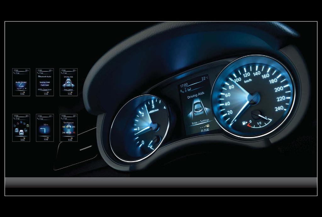 NISSAN ADVANCED DRIVE-ASSIST DISPLAY INNOVATION UNDER YOUR NOSE It s all there, right in front of you, on a full colour 5" TFT information display: from turn-by-turn directions to caller ID, audio