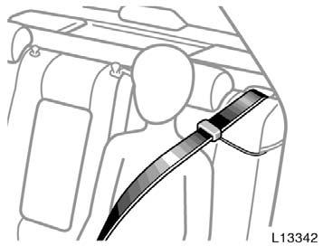 Seat belt comfort guides The outside shoulder belt comfort guides for the rear seat outside positions will provide added seat belt comfort