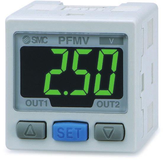 Actual size Voltage display Output voltage of the sensor is displayed. Settable range: 0.7 to 5.10 V Minimum unit setting: 0.