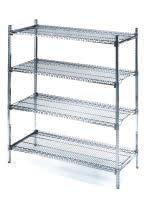 ADAPTA PLUS SHELVING SYSTEM WIRE SHELVES SIZES & FINISHES Shelf Load Capacity (evenly distributed static load) Shelves up to 48" (1220 mm) in length have a 1000 pound (454 kg) capacity.