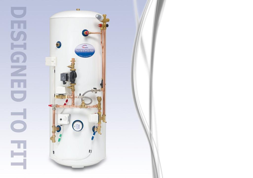 RM Easi-Fit Cylinder The RM unit is also available in an upgraded plug and go pre-plumbed format.