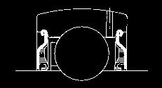 misalignment relative to the bearing bore is minimized with the wide inner ring since the load is distributed over a greater shaft area. The narrow inner ring is used when space is limited.