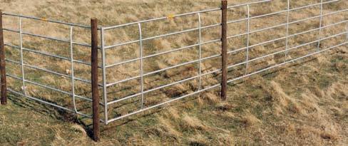 steel tubing Uprights are 48" apart for added strength Horizontal bars have 9" center
