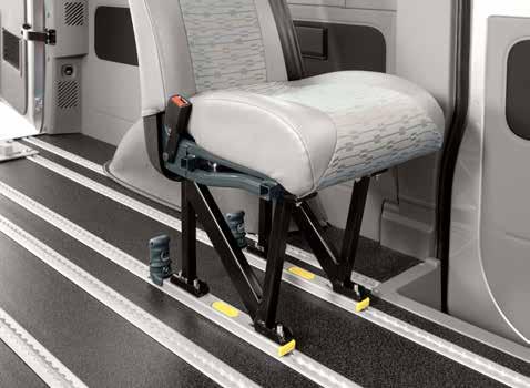 Seat Fixtures All Seat Fixtures, removable or semi-permanent are crash tested and approved in combination with our Flooring Systems according to M1 Standards.