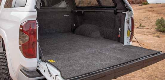 Full-length real plywood deck Non-skid surface helps keep contents in place Easy access to all items in your truck's bed Steel frame Powder coated finish