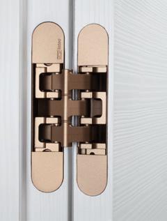 the concealed hinge created to be durable and easy to be fitted in each context W-Tec 3D+ Stability and durability.