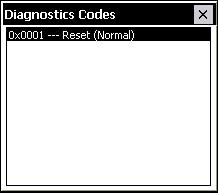 I.S. Transport Diagnostics window and Diagnostics Codes window This field Firmware ID Version Diagnostics Code Shows ID indicating the type of firmware in the lock.