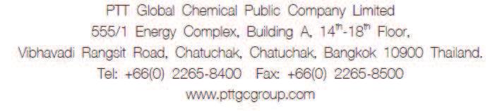 Thank You For further information & enquiries, please contact our Investor Relations Team at IR@pttgcgroup.com 1 Thitipong Jurapornsiridee VP - Corporate Finance & IR Thitipong.j@pttgcgroup.