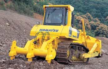 CRAWLER DOZER WORK EQUIPMENT Komatsu blades Komatsu uses a box blade design, offering the highest resistance for a low weight blade. This increases total blade manouevrability and machine balance.