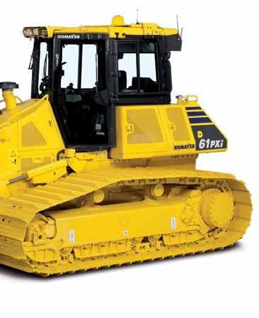 CRAWLER DOZER HM300-3 D61EXi/PXi-23 First-class operator comfort Outstanding 360 visibility Large and quiet pressurised cab Easy control with Palm Command Control System joysticks (PCCS)